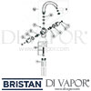 Bristan Disco Monobloc Sink Mixer Kitchen Tap Dimensions